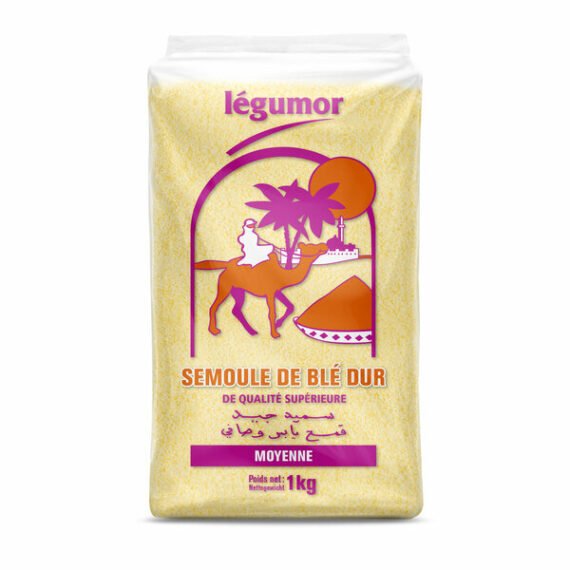 Semoule de blé moyenne – 1KG – Image 2
